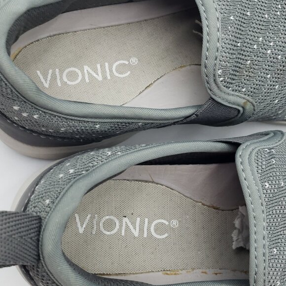 Vionic Roza Slip On Sneakers 5‎ Womens Walking Comfort Shoes Gray - Picture 6 of 9